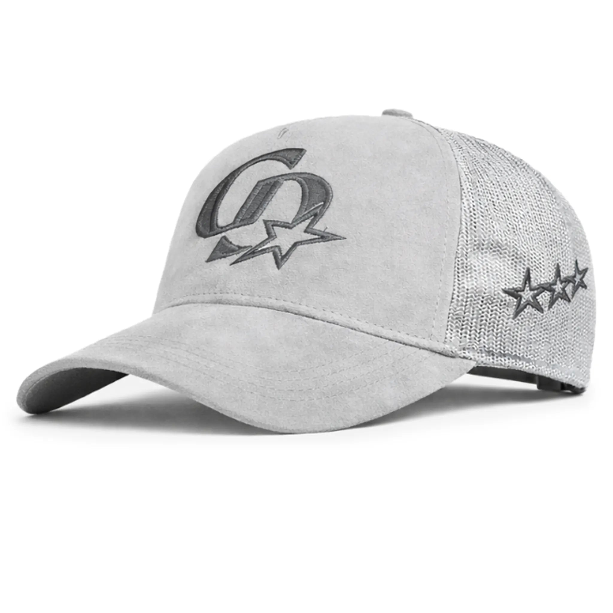 Cardair CD Star Suede Grey Charcoal Trucker Cap